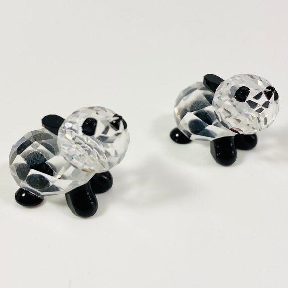 Swarovski Crystal Panda Mother and 2 Babies 181080/ 181081 So Sweet & Adorable - Picture 7 of 7